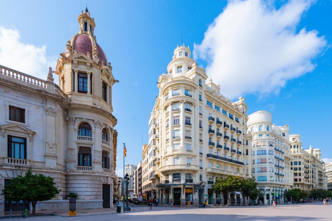 Ferienwohnung Ayuntamiento Panoramic Valencia Exterior foto