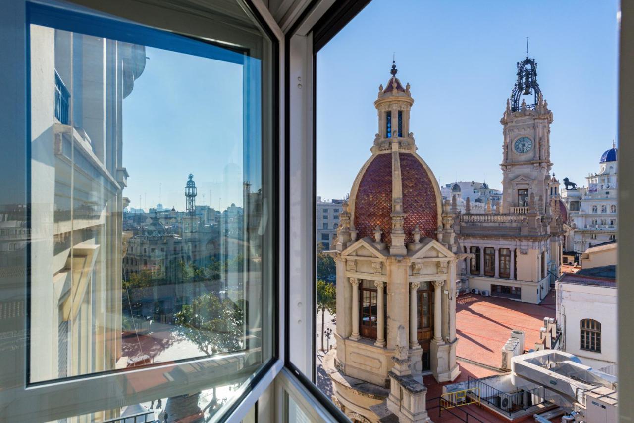 Ferienwohnung Ayuntamiento Panoramic Valencia Exterior foto