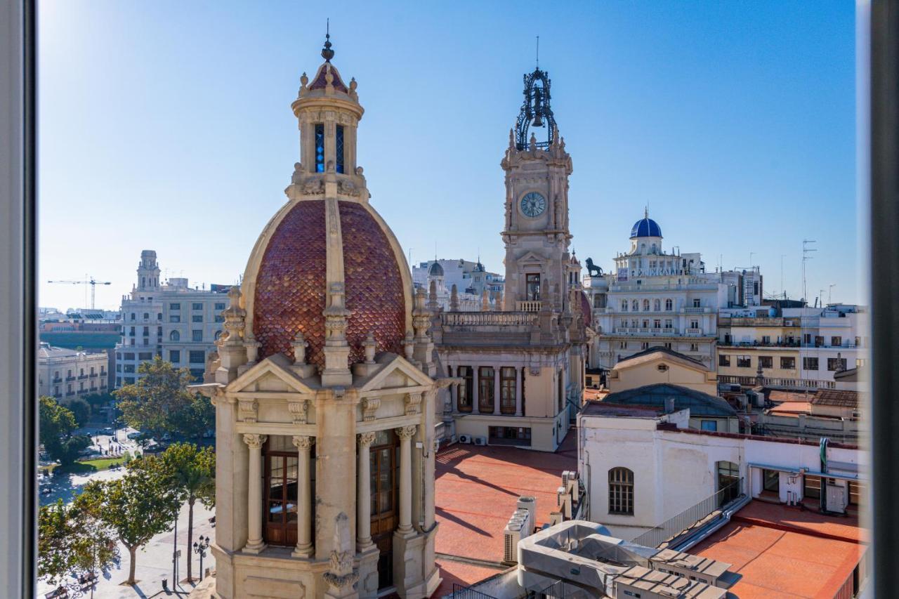 Ferienwohnung Ayuntamiento Panoramic Valencia Exterior foto